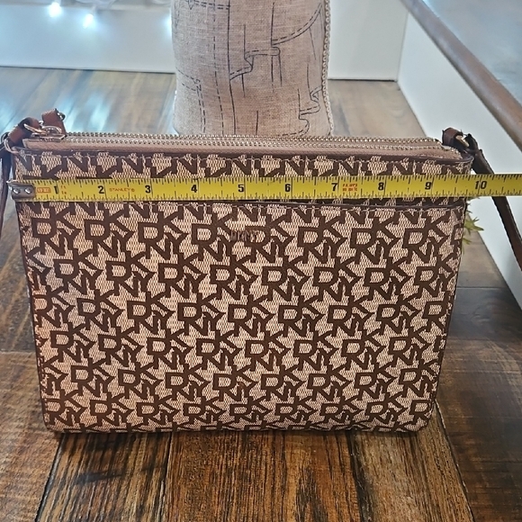 DKNY Brown Monogram Crossbody Bag - Picture 12 of 12